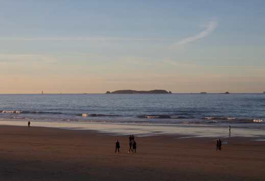 Coucher de soleil en mer