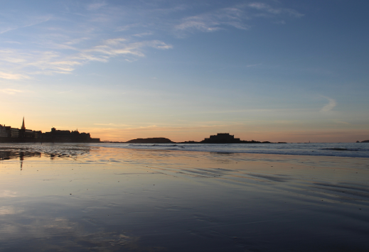 Coucher de soleil à Saint-Malo